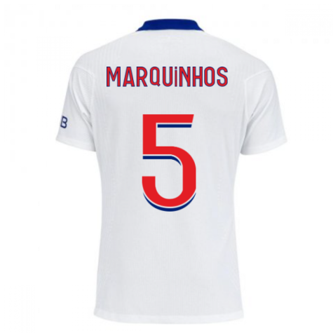 2020-2021 PSG Authentic Vapor Match Away Nike Shirt (MARQUINHOS 5)