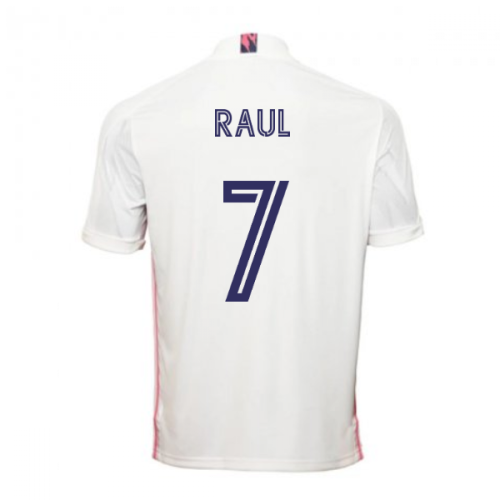 2020-2021 Real Madrid Adidas Home Football Shirt (RAUL 7)