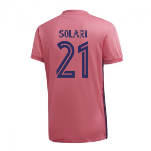 2020-2021 Real Madrid Adidas Womens Away Shirt (SOLARI 21)