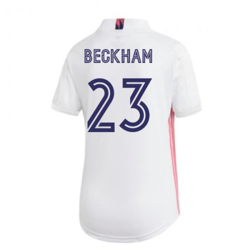 2020-2021 Real Madrid Adidas Womens Home Shirt (BECKHAM 23)