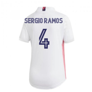 2020-2021 Real Madrid Adidas Womens Home Shirt (SERGIO RAMOS 4) 2020-2021 Real Madrid Adidas Womens Home Shirt (SERGIO RAMOS 4)