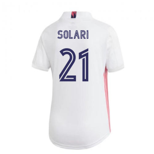 2020-2021 Real Madrid Adidas Womens Home Shirt (SOLARI 21)