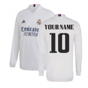 2020-2021 Real Madrid Long Sleeve Home Shirt