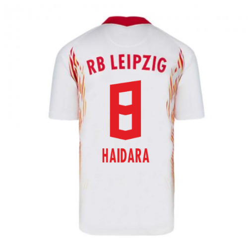 2020-2021 Red Bull Leipzig Home Nike Football Shirt (HAIDARA 8)