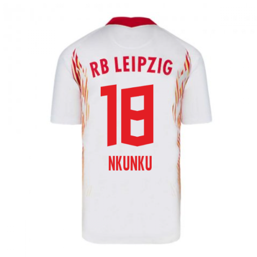 2020-2021 Red Bull Leipzig Home Nike Football Shirt (Nkunku 18)