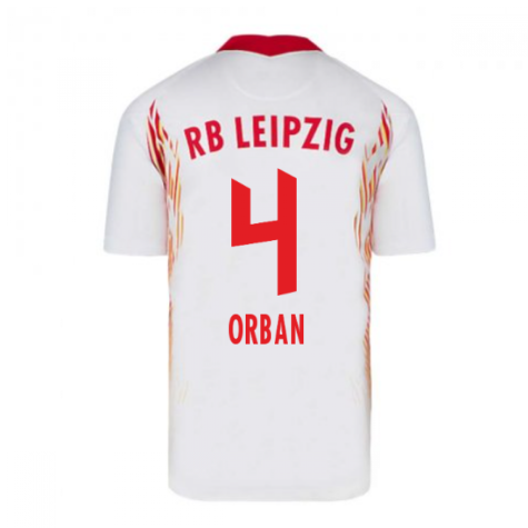 2020-2021 Red Bull Leipzig Home Nike Football Shirt (ORBAN 4)