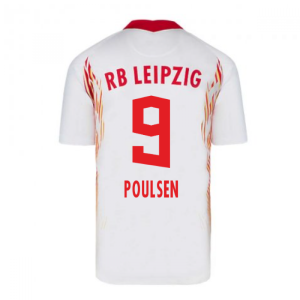 2020-2021 Red Bull Leipzig Home Nike Football Shirt (POULSEN 9)