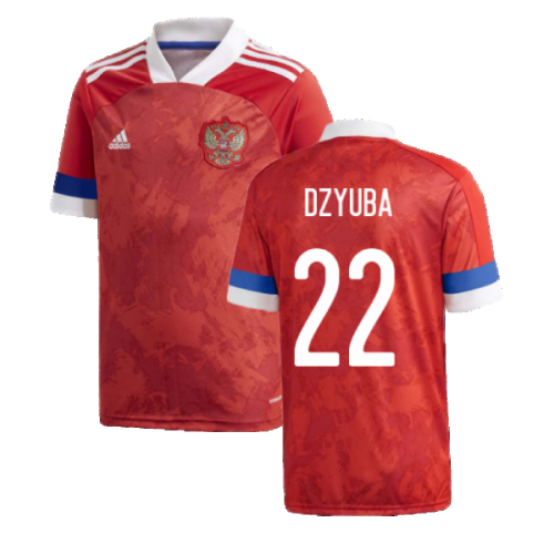 2020-2021 Russia Home Adidas Football Shirt (Kids) (DZYUBA 22)