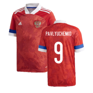 2020-2021 Russia Home Adidas Football Shirt (Kids) (PAVLYUCHENKO 9)