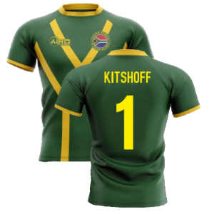 2024-2025 South Africa Springboks Flag Concept Rugby Shirt (Kitshoff 1)