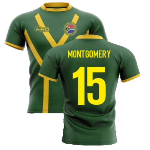 2024-2025 South Africa Springboks Flag Concept Rugby Shirt (Montgomery 15)