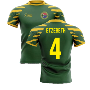 2024-2025 South Africa Springboks Home Concept Rugby Shirt (Etzebeth 4)