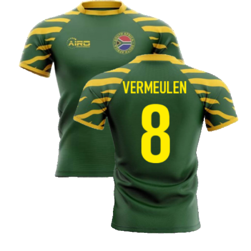 2024-2025 South Africa Springboks Home Concept Rugby Shirt (Vermeulen 8)