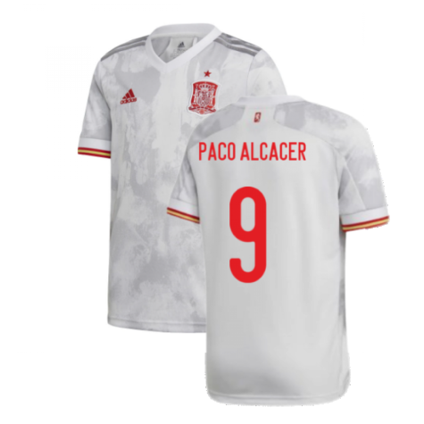 2020-2021 Spain Away Shirt (Kids) (PACO ALCACER 9)