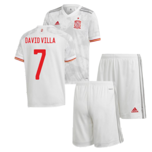 2020-2021 Spain Away Youth Kit (DAVID VILLA 7)