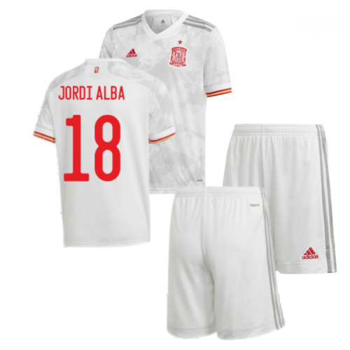 2020-2021 Spain Away Youth Kit (JORDI ALBA 18)