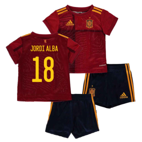 2020-2021 Spain Home Adidas Baby Kit (JORDI ALBA 18)