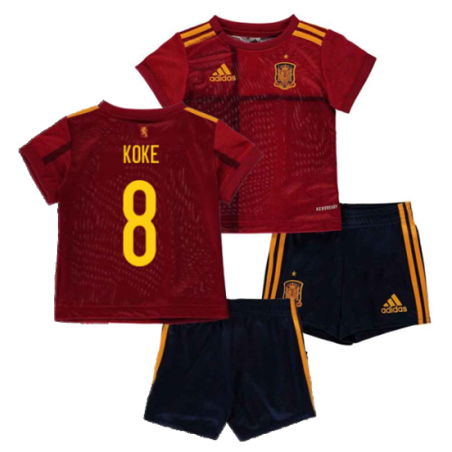 2020-2021 Spain Home Adidas Baby Kit (KOKE 8)