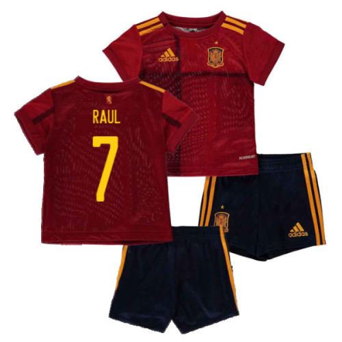 2020-2021 Spain Home Adidas Baby Kit (RAUL 7)