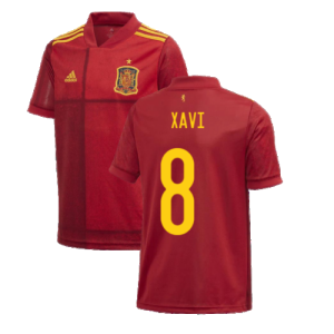 2020-2021 Spain Home Adidas Football Shirt (Kids) (XAVI 8)