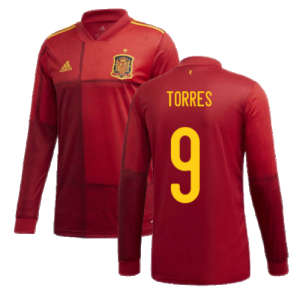 2020-2021 Spain Home Adidas Long Sleeve Shirt (TORRES 9)