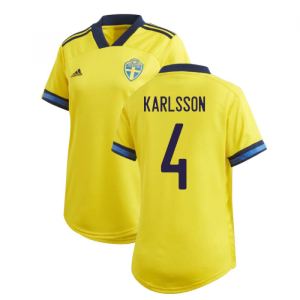 2020-2021 Sweden Home Adidas Womens Shirt (KARLSSON 4) 2020-2021 Sweden Home Adidas Womens Shirt (KARLSSON 4)