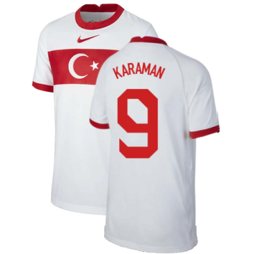 2020-2021 Turkey Home Nike Football Shirt (Kids) (KARAMAN 9)