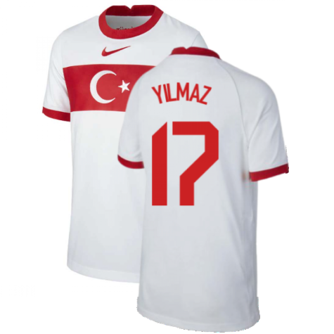 2020-2021 Turkey Home Nike Football Shirt (Kids) (YILMAZ 17)