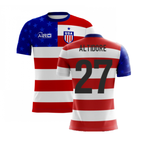 2024-2025 USA Airo Concept Home Shirt (Altidore 27) - Kids