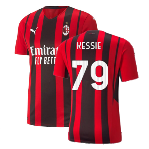 2021-2022 AC Milan Authentic Home Shirt (KESSIE 79)