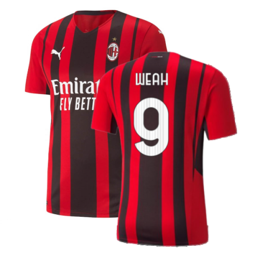 2021-2022 AC Milan Authentic Home Shirt (WEAH 9)