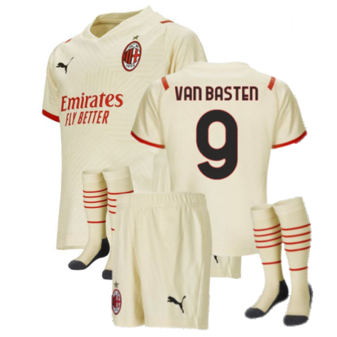 2021-2022 AC Milan Away Mini Kit (VAN BASTEN 9)