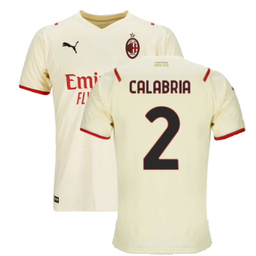 2021-2022 AC Milan Away Shirt (Kids) (CALABRIA 2)