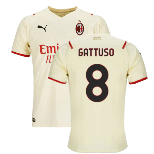 2021-2022 AC Milan Away Shirt (Kids) (GATTUSO 8)