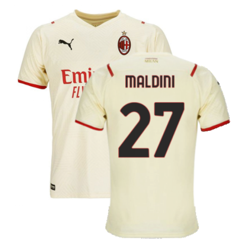 2021-2022 AC Milan Away Shirt (Kids) (MALDINI 27)