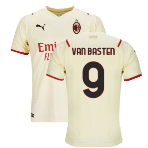 2021-2022 AC Milan Away Shirt (Kids) (VAN BASTEN 9)