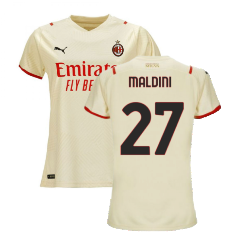 2021-2022 AC Milan Away Shirt (Ladies) (MALDINI 27)