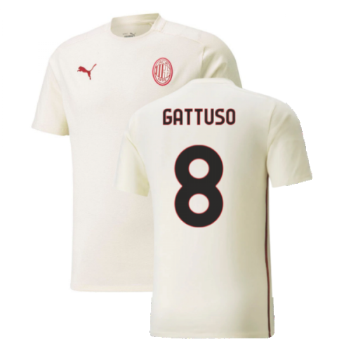 2021-2022 AC Milan Casuals Tee (Afterglow) (GATTUSO 8)