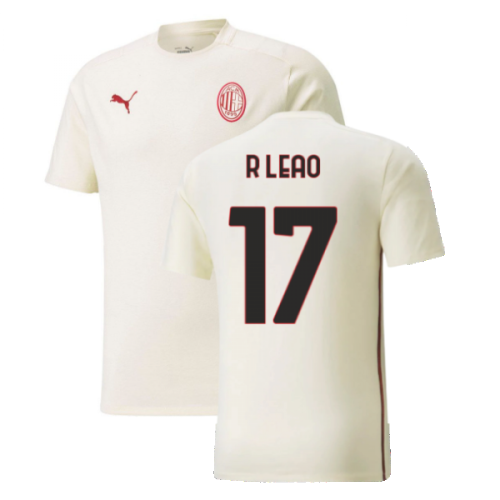 2021-2022 AC Milan Casuals Tee (Afterglow) (R LEAO 17)