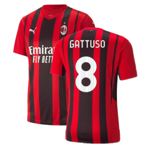 2021-2022 AC Milan Home Shirt (GATTUSO 8)