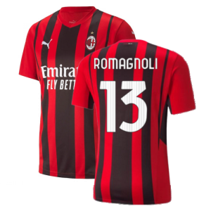 2021-2022 AC Milan Home Shirt (ROMAGNOLI 13)