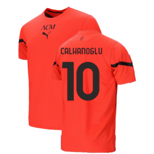 2021-2022 AC Milan Pre-Match Jersey (Red) (CALHANOGLU 10)