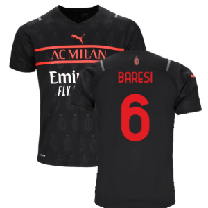 2021-2022 AC Milan Third Shirt (Kids) (BARESI 6)