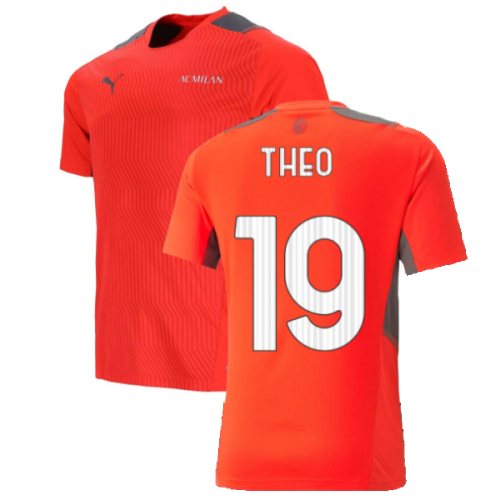 2021-2022 AC Milan Training Jersey (Red) (THEO 19)