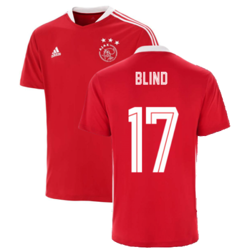 2021-2022 Ajax Training Jersey (Red) (BLIND 17)