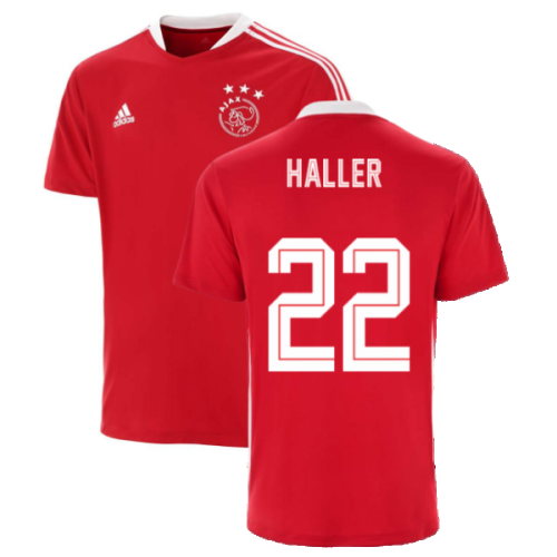 2021-2022 Ajax Training Jersey (Red) (HALLER 22)