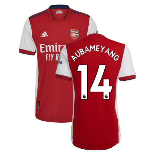 2021-2022 Arsenal Authentic Home Shirt (AUBAMEYANG 14)