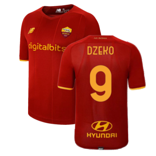 2021-2022 AS Roma Home Shirt (DZEKO 9)