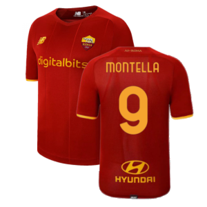 2021-2022 AS Roma Home Shirt (MONTELLA 9)