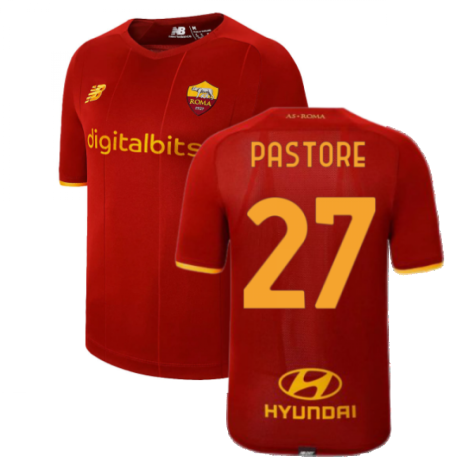 2021-2022 AS Roma Home Shirt (PASTORE 27)